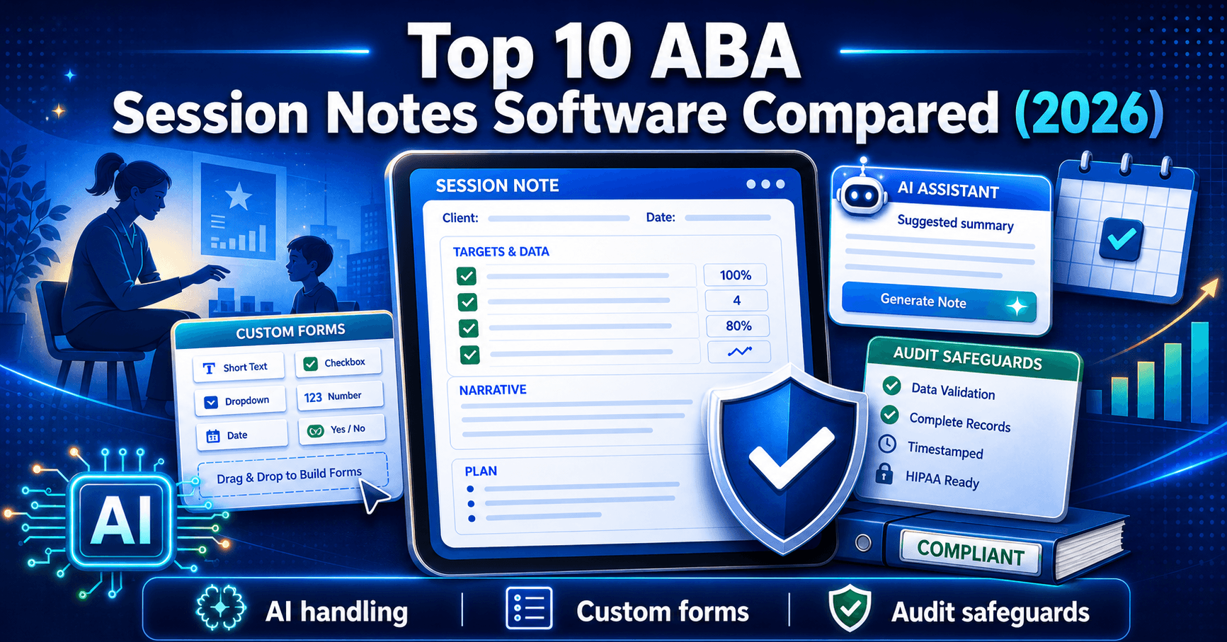 Top 10 ABA Session Notes Software Compared (2026)